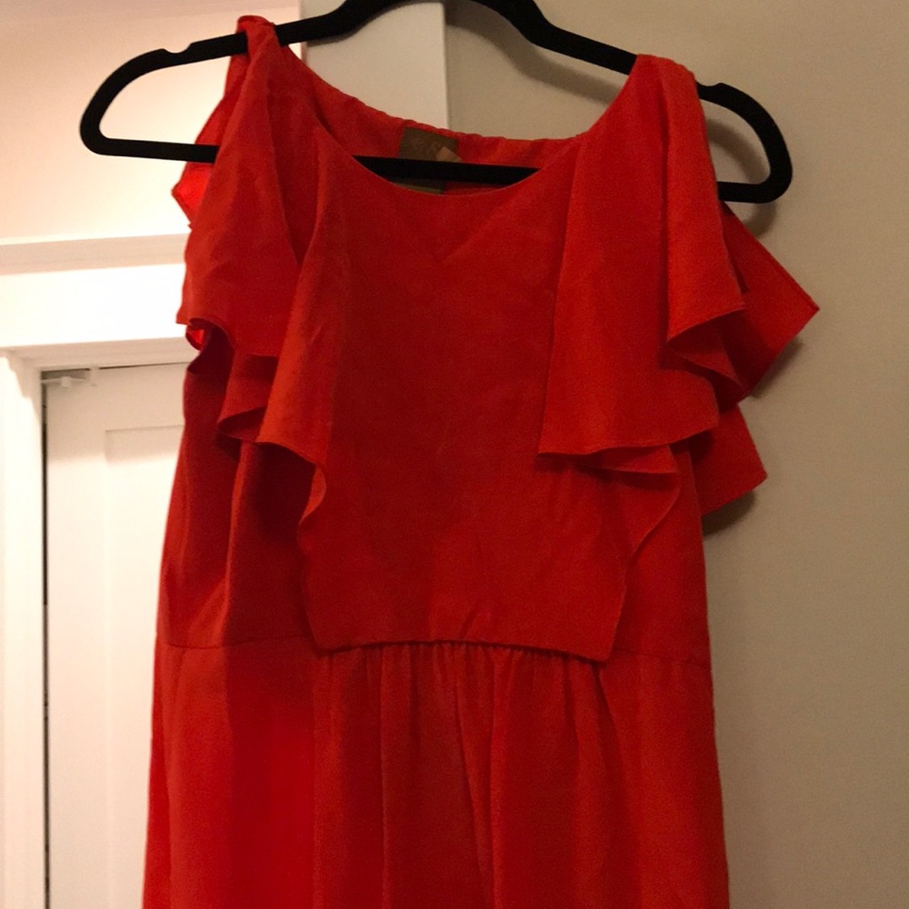 Red Ali Ro silk dress